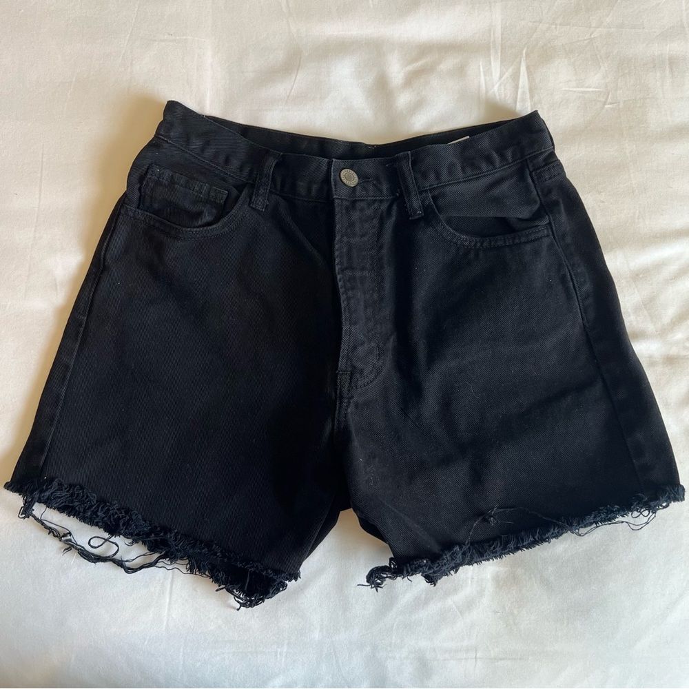 Brandy Melville Black Denim Shorts